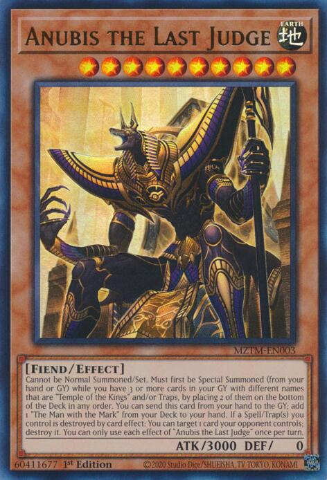 Anubis the Last Judge [MZTM-EN003] Ultra Rare | Galactic Gamez
