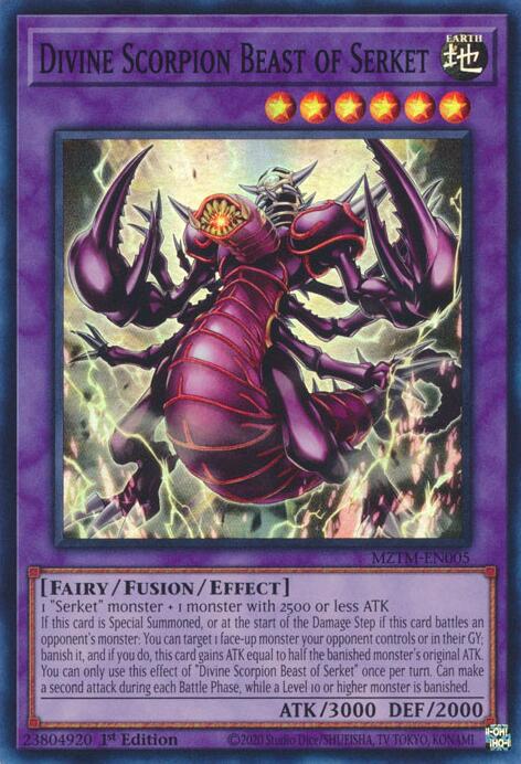 Divine Scorpion Beast of Serket [MZTM-EN005] Super Rare | Galactic Gamez