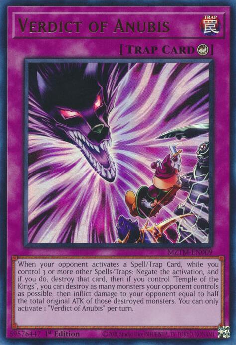 Verdict of Anubis [MZTM-EN009] Ultra Rare | Galactic Gamez