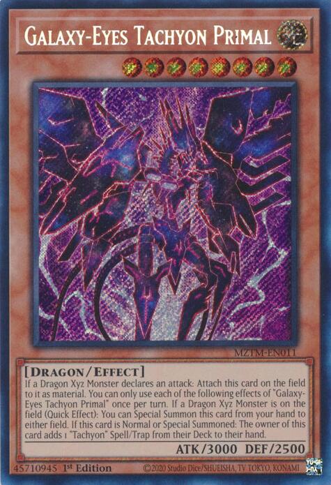 Galaxy-Eyes Tachyon Primal [MZTM-EN011] Secret Rare | Galactic Gamez