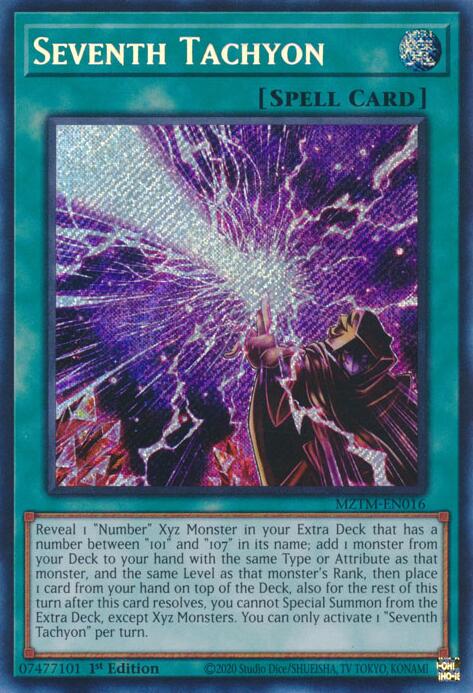 Seventh Tachyon [MZTM-EN016] Secret Rare | Galactic Gamez