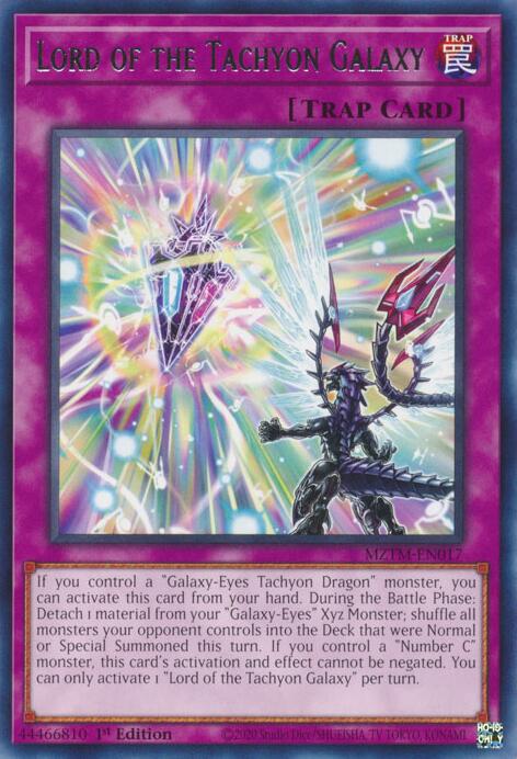 Lord of the Tachyon Galaxy [MZTM-EN017] Rare | Galactic Gamez