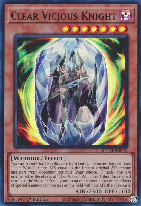 Clear Vicious Knight [MZTM-EN040] Super Rare | Galactic Gamez