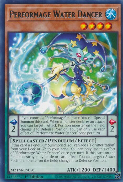 Performage Water Dancer [MZTM-EN050] Rare | Galactic Gamez