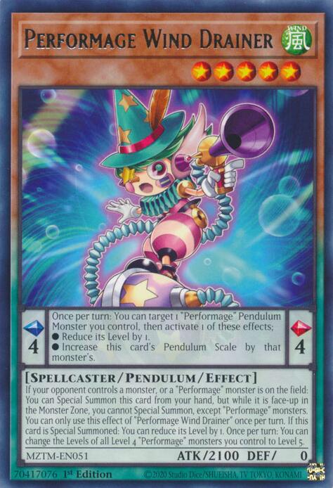 Performage Wind Drainer [MZTM-EN051] Rare | Galactic Gamez