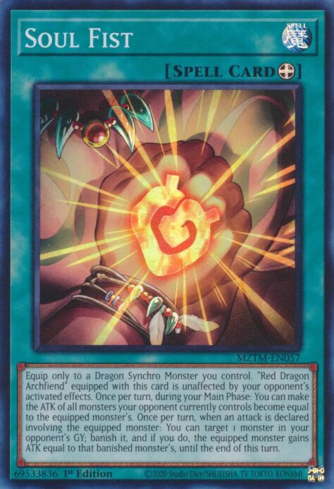 Soul Fist [MZTM-EN057] Super Rare | Galactic Gamez