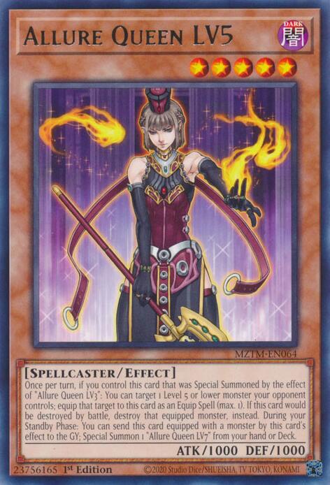 Allure Queen LV5 [MZTM-EN064] Rare | Galactic Gamez