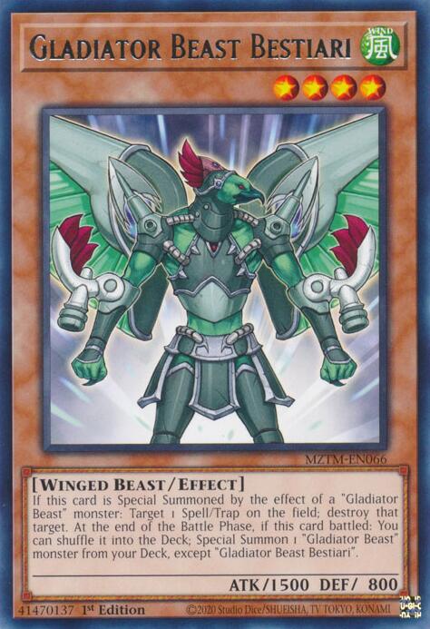 Gladiator Beast Bestiari [MZTM-EN066] Rare | Galactic Gamez
