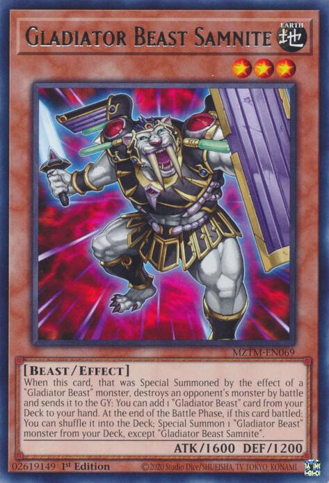 Gladiator Beast Samnite [MZTM-EN069] Rare | Galactic Gamez