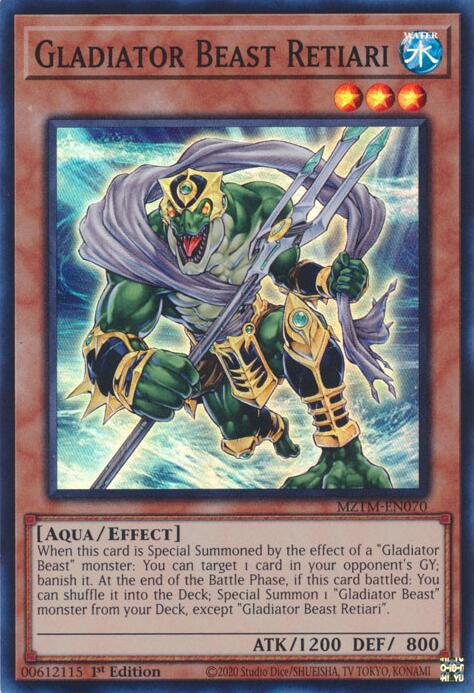 Gladiator Beast Retiari [MZTM-EN070] Super Rare | Galactic Gamez