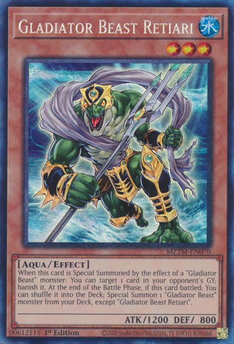Gladiator Beast Retiari (Collector's Rare) [MZTM-EN070] Collector's Rare | Galactic Gamez