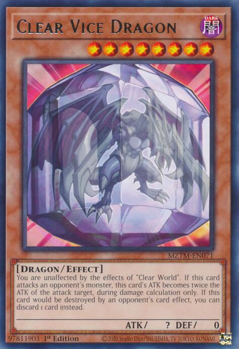 Clear Vice Dragon [MZTM-EN071] Rare | Galactic Gamez