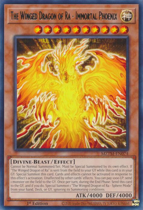 The Winged Dragon of Ra - Immortal Phoenix [MZTM-EN074] Rare | Galactic Gamez