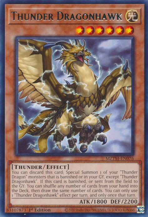 Thunder Dragonhawk [MZTM-EN076] Rare | Galactic Gamez