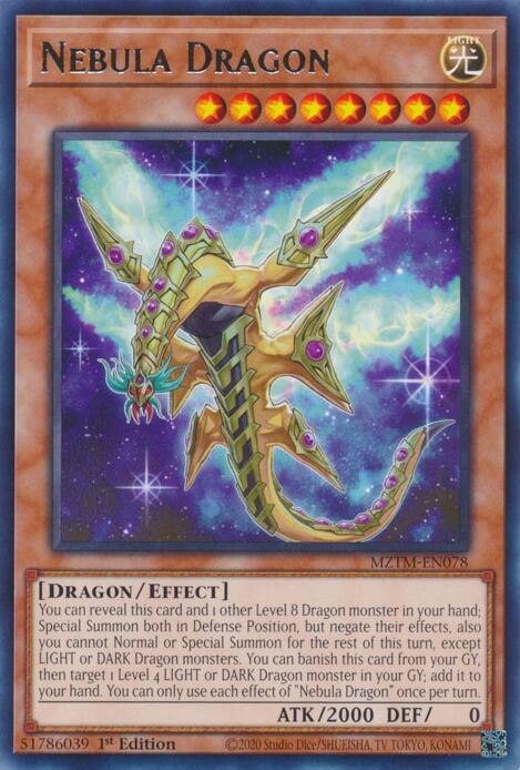 Nebula Dragon [MZTM-EN078] Rare | Galactic Gamez