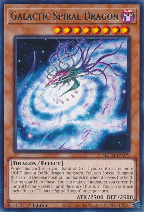 Galactic Spiral Dragon [MZTM-EN079] Rare | Galactic Gamez