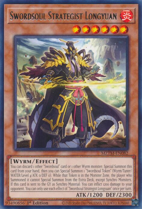Swordsoul Strategist Longyuan [MZTM-EN082] Rare | Galactic Gamez