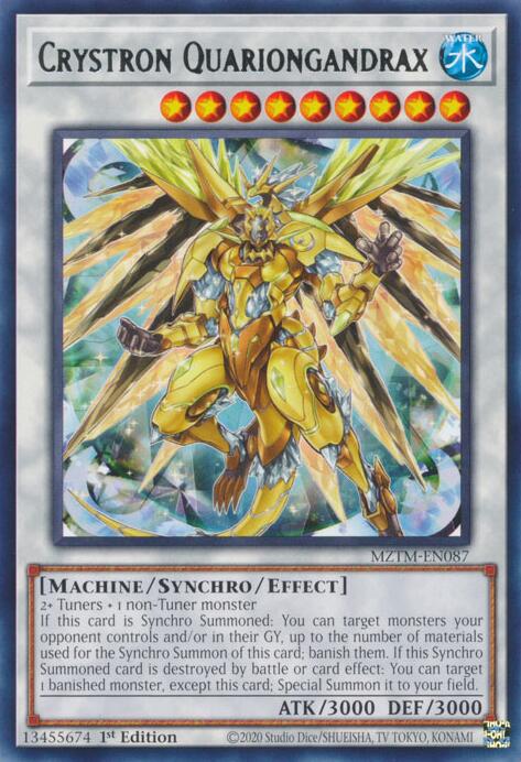 Crystron Quariongandrax [MZTM-EN087] Rare | Galactic Gamez