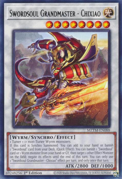 Swordsoul Grandmaster - Chixiao [MZTM-EN088] Rare | Galactic Gamez