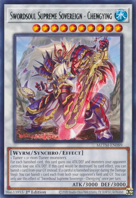 Swordsoul Supreme Sovereign - Chengying [MZTM-EN089] Rare | Galactic Gamez