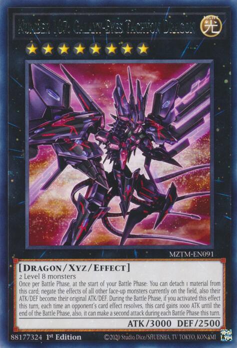 Number 107: Galaxy-Eyes Tachyon Dragon [MZTM-EN091] Rare | Galactic Gamez
