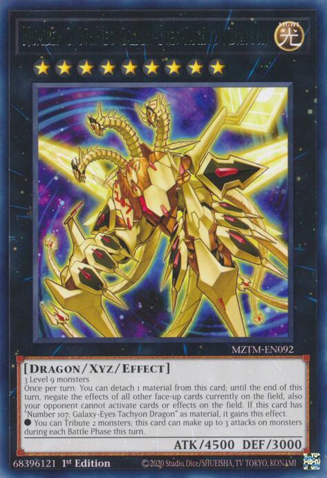 Number C107: Neo Galaxy-Eyes Tachyon Dragon [MZTM-EN092] Rare | Galactic Gamez