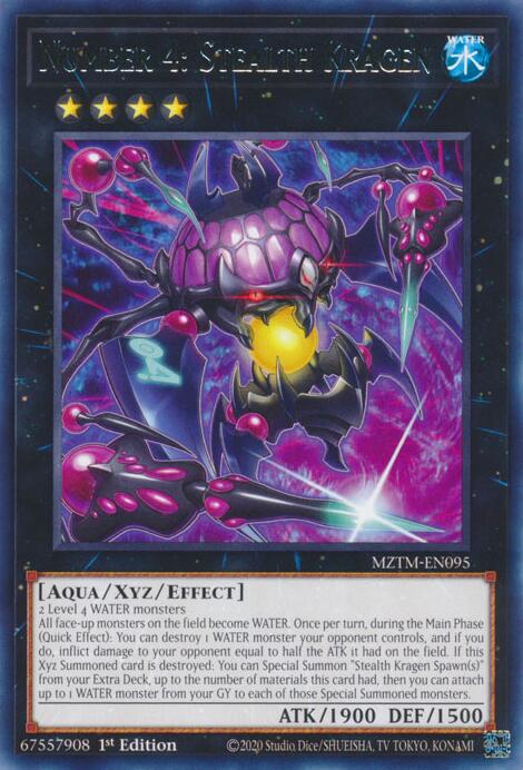 Number 4: Stealth Kragen [MZTM-EN095] Rare | Galactic Gamez