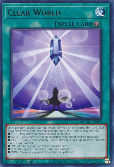 Clear World [MZTM-EN098] Rare | Galactic Gamez