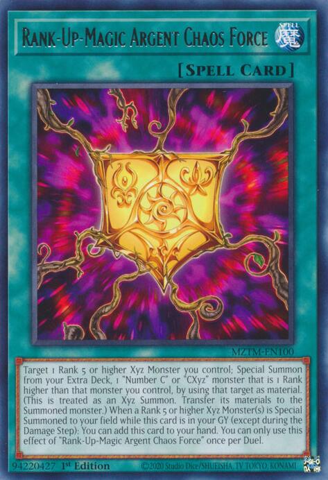 Rank-Up-Magic Argent Chaos Force [MZTM-EN100] Rare | Galactic Gamez