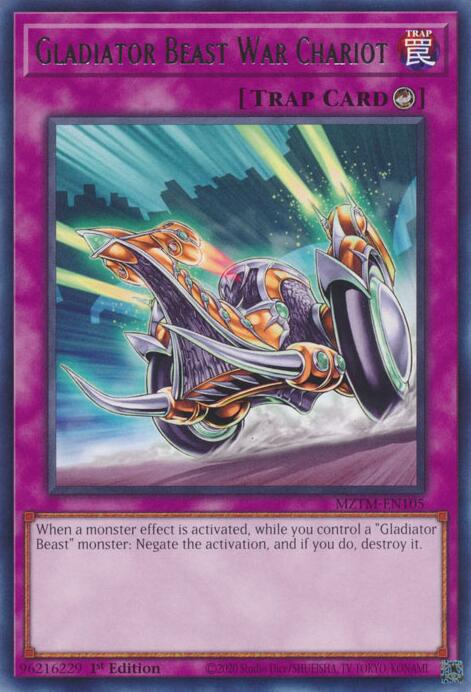 Gladiator Beast War Chariot [MZTM-EN105] Rare | Galactic Gamez