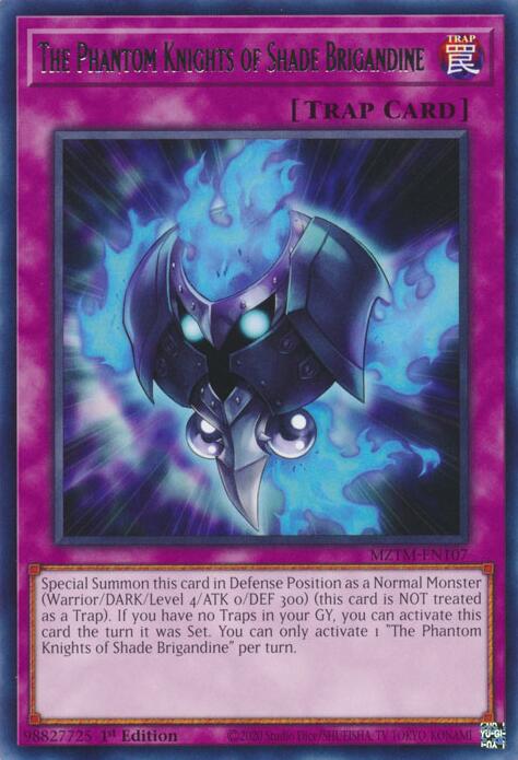 The Phantom Knights of Shade Brigandine [MZTM-EN107] Rare | Galactic Gamez