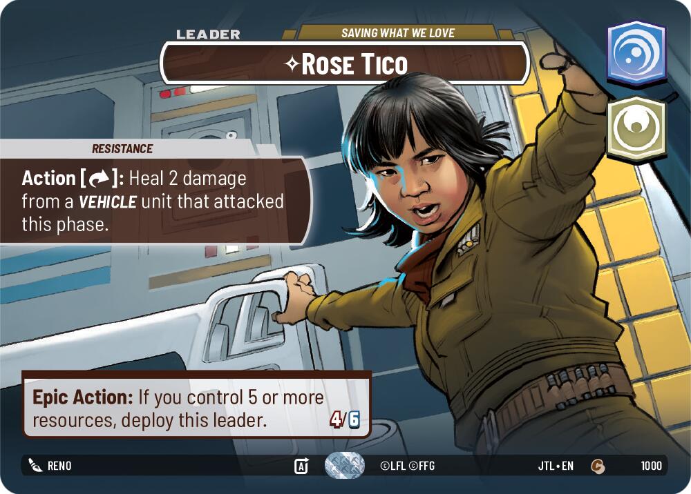 Rose Tico - Saving What We Love (1000) (Showcase) (1000) [Jump to Lightspeed] | Galactic Gamez