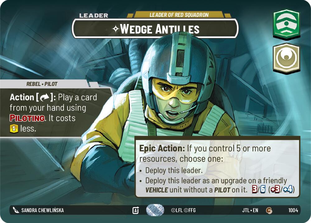 Wedge Antilles - Leader of Red Squadron (1004) (Showcase) (1004) [Jump to Lightspeed] | Galactic Gamez