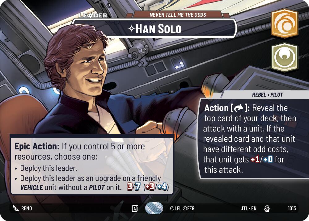 Han Solo - Never Tell Me the Odds (1013) (Showcase) (1013) [Jump to Lightspeed] | Galactic Gamez