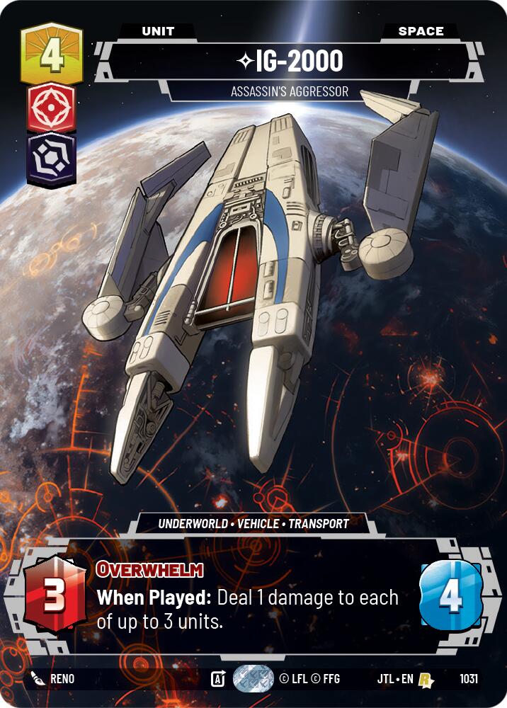 IG-2000 - Assassin's Aggressor (1031) (Prestige) (1031) [Jump to Lightspeed] | Galactic Gamez