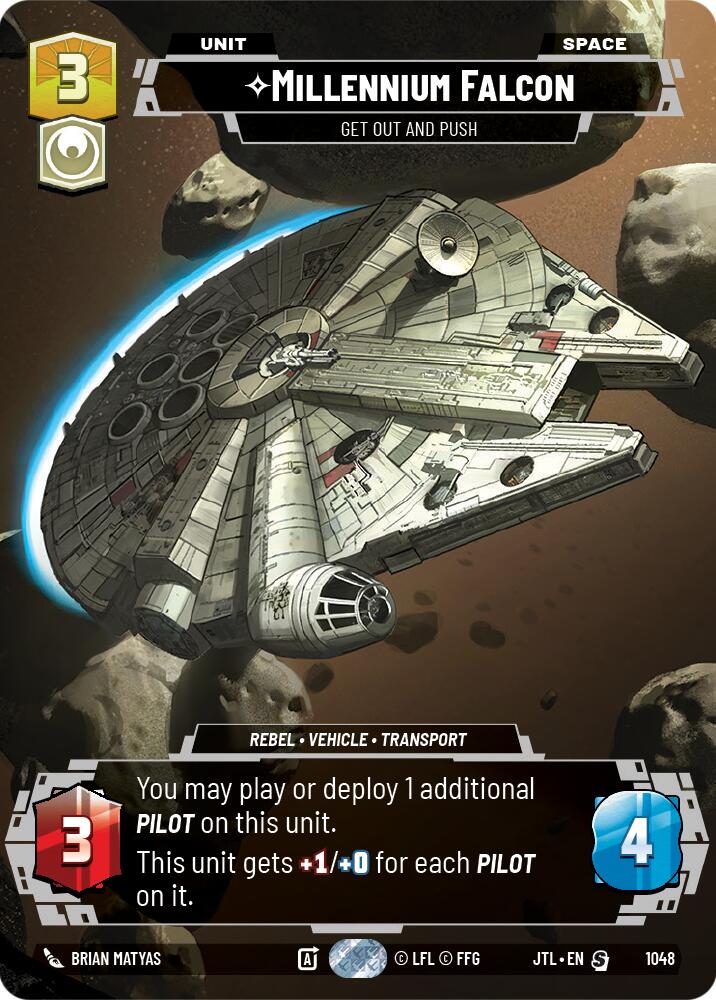 Millennium Falcon - Get Out And Push (1048) (Prestige) (1048) [Jump to Lightspeed] | Galactic Gamez