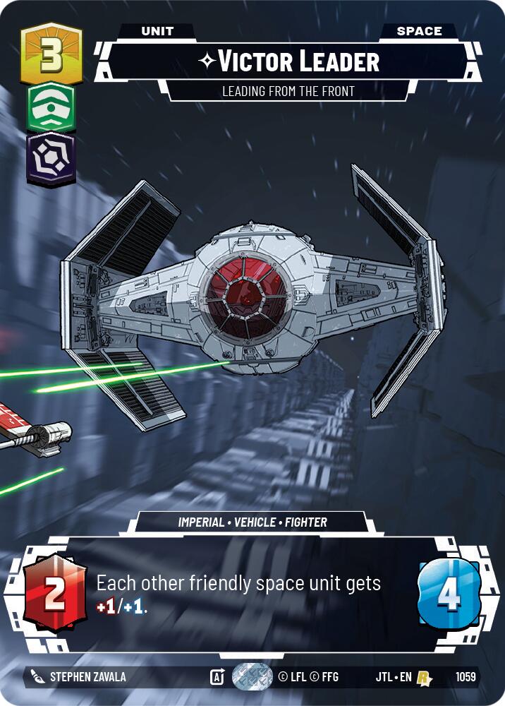 Victor Leader - Leading from the Front (1059) (Prestige Foil) (1059) [Jump to Lightspeed] | Galactic Gamez