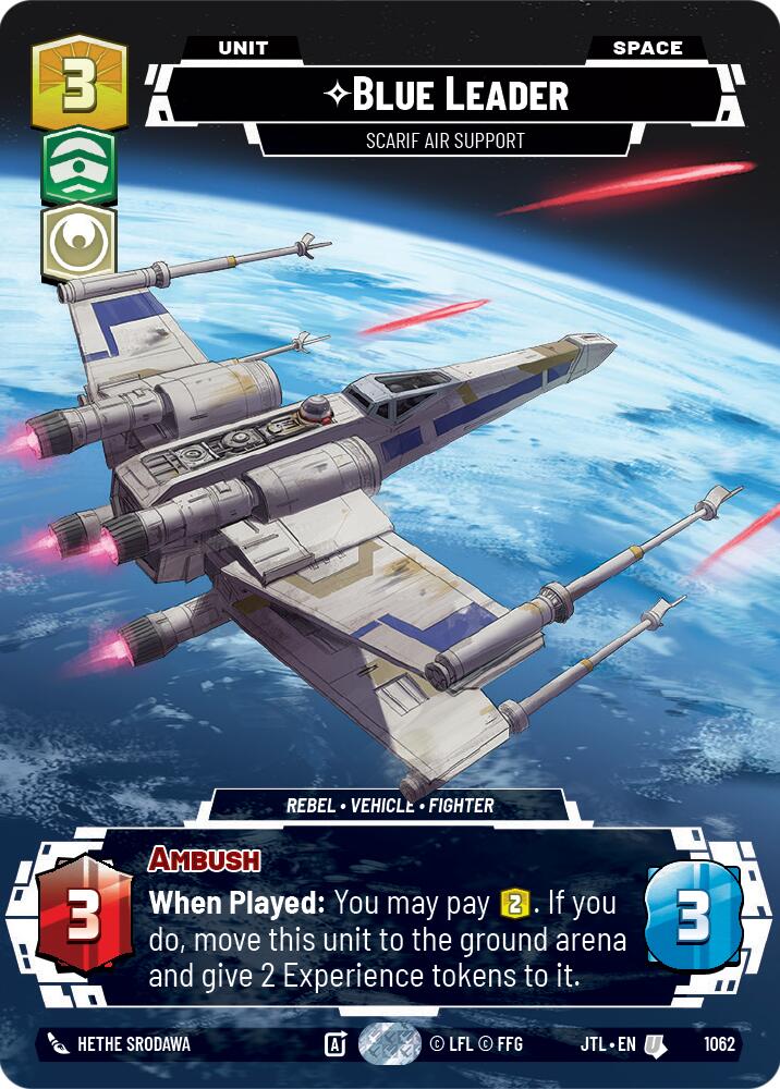 Blue Leader - Scarif Air Support (1062) (Prestige Foil) (1062) [Jump to Lightspeed] | Galactic Gamez
