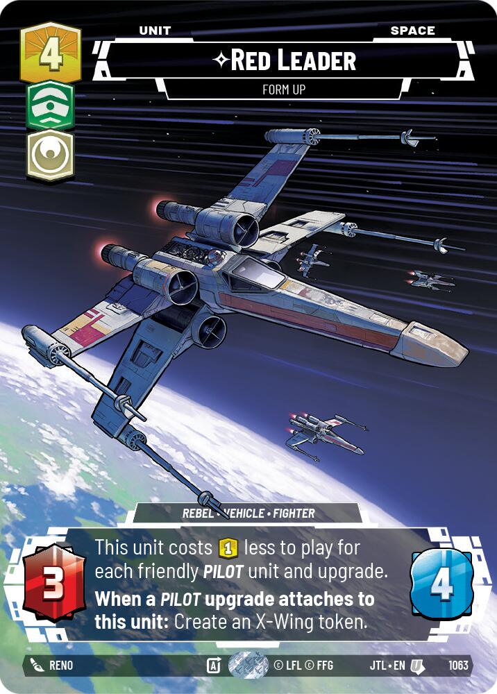 Red Leader - Form Up (1063) (Prestige Foil) (1063) [Jump to Lightspeed] | Galactic Gamez