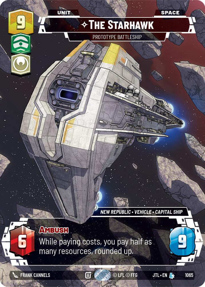 The Starhawk - Prototype Battleship (1065) (Prestige Foil) (1065) [Jump to Lightspeed] | Galactic Gamez