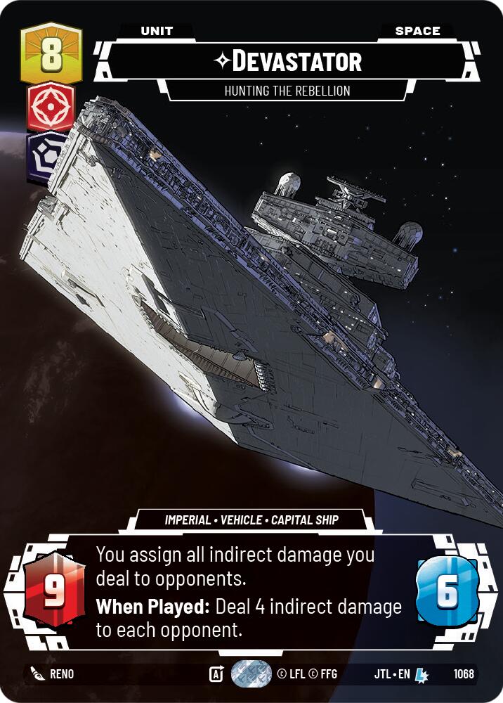 Devastator - Hunting the Rebellion (1068) (Prestige Foil) (1068) [Jump to Lightspeed] | Galactic Gamez