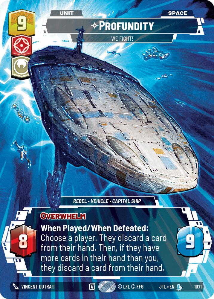 Profundity - We Fight! (1071) (Prestige Foil) (1071) [Jump to Lightspeed] | Galactic Gamez