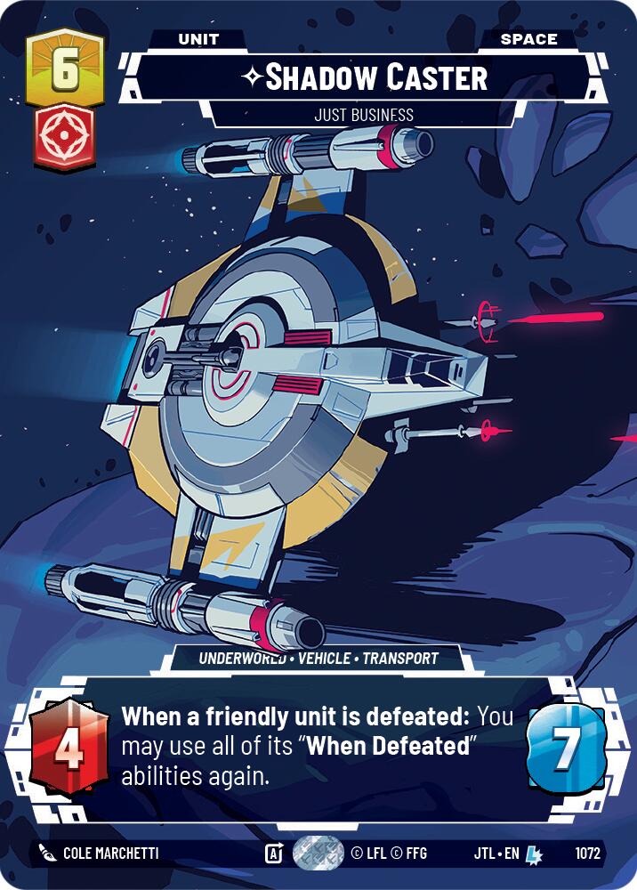 Shadow Caster - Just Business (1072) (Prestige Foil) (1072) [Jump to Lightspeed] | Galactic Gamez