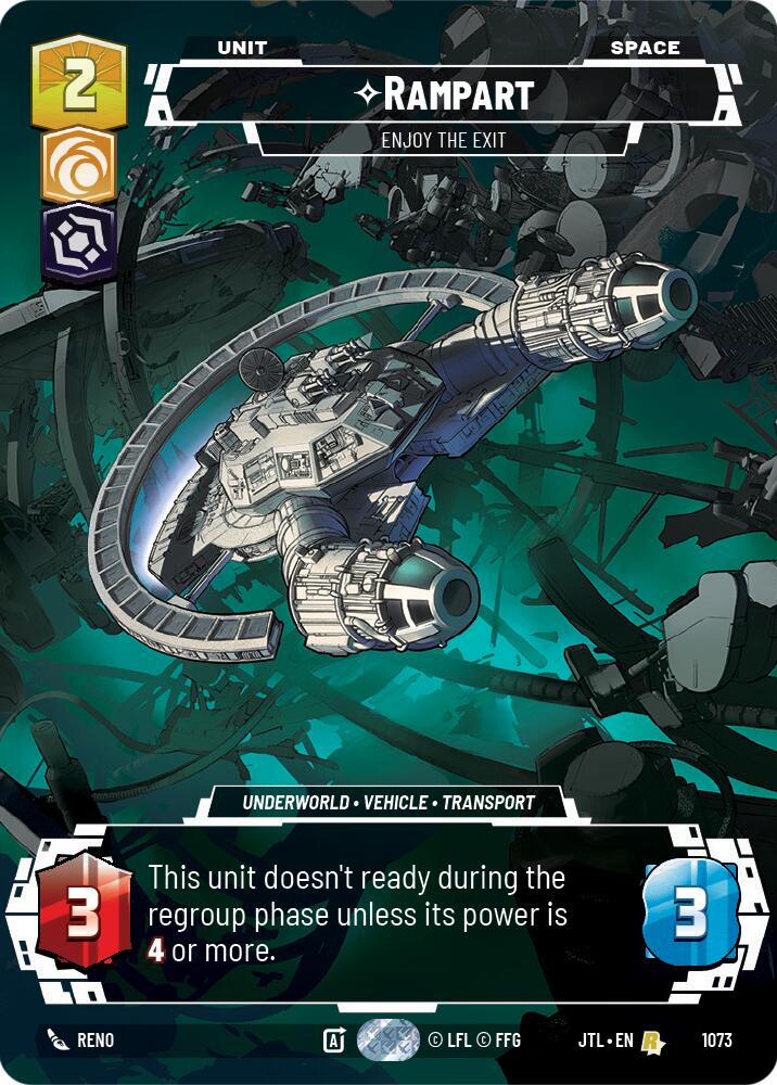 Rampart - Enjoy the Exit (1073) (Prestige Foil) (1073) [Jump to Lightspeed] | Galactic Gamez