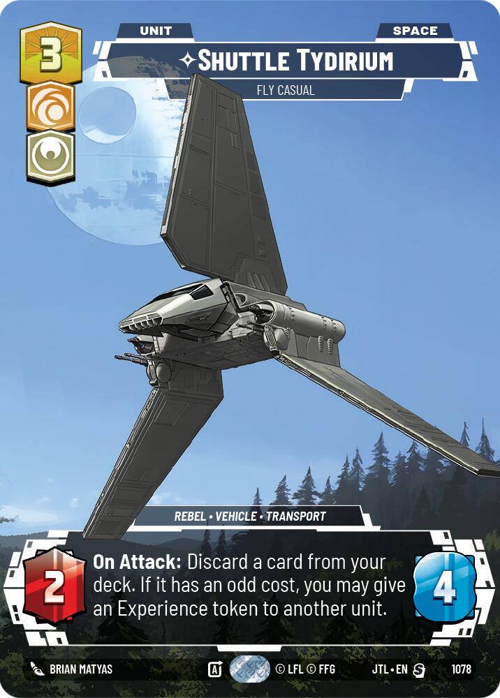 Shuttle Tydirium - Fly Casual (1078) (Prestige Foil) (1078) [Jump to Lightspeed] | Galactic Gamez