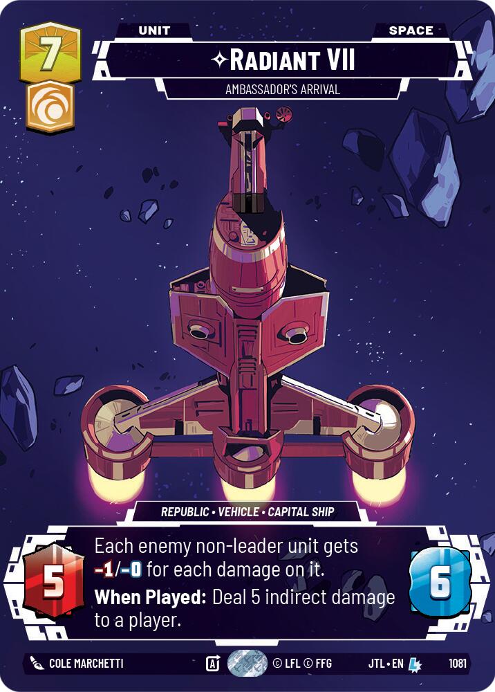 Radiant VII - Ambassadors' Arrival (1081) (Prestige Foil) (1081) [Jump to Lightspeed] | Galactic Gamez