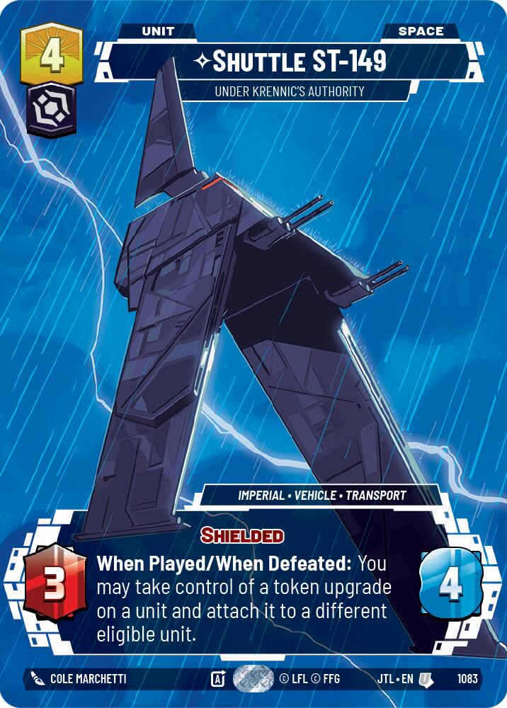 Shuttle ST-149 - Under Krennic's Authority (1083) (Prestige Foil) (1083) [Jump to Lightspeed] | Galactic Gamez
