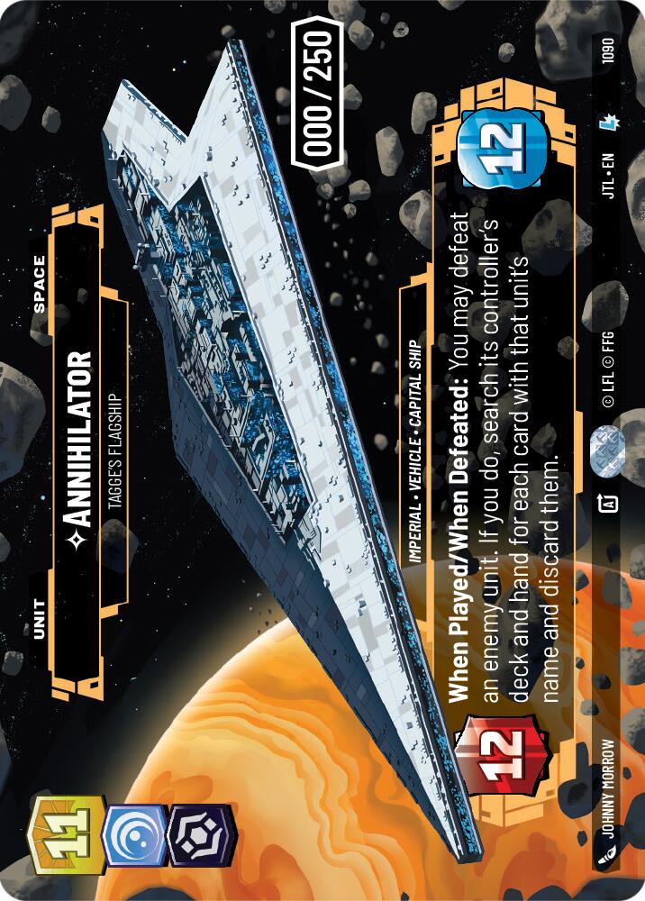 Annihilator - Tagge's Flagship (1090) (Serialized) (1090) [Jump to Lightspeed] | Galactic Gamez