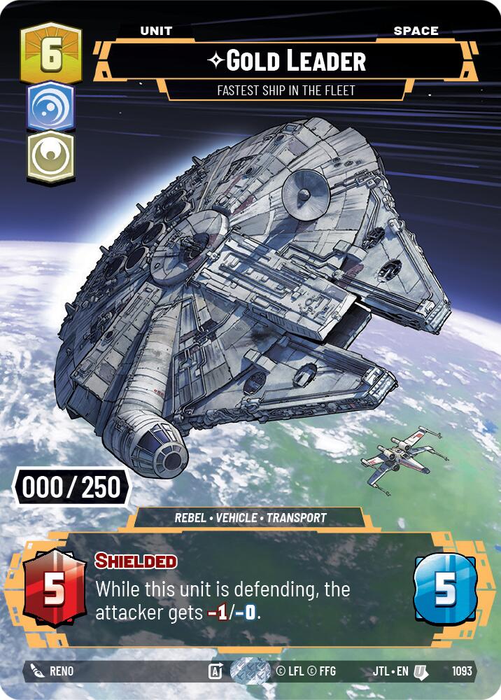 Gold Leader - Fastest Ship in the Fleet (1093) (Serialized) (1093) [Jump to Lightspeed] | Galactic Gamez