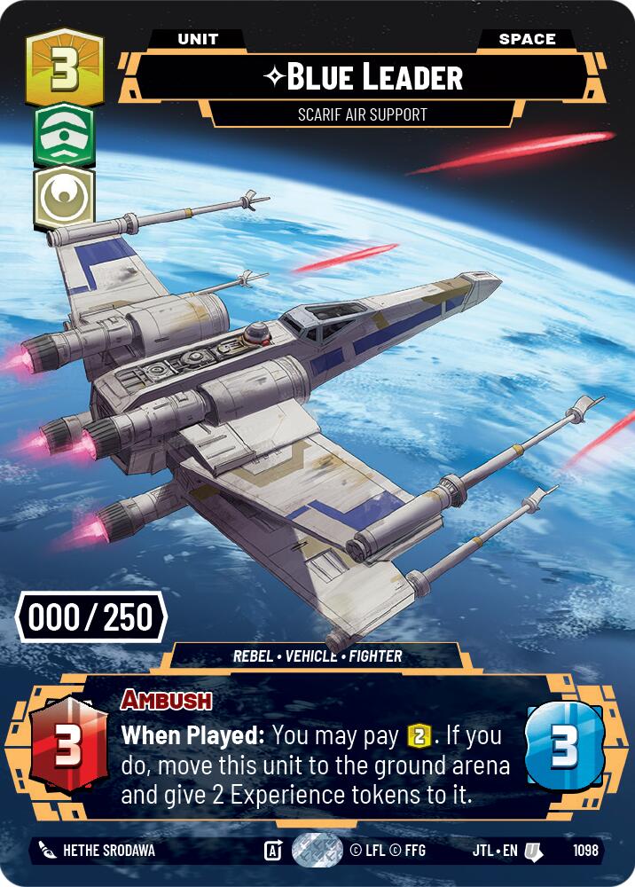 Blue Leader - Scarif Air Support (1098) (Serialized) (1098) [Jump to Lightspeed] | Galactic Gamez
